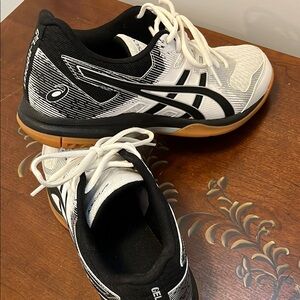 ASICS Black and White Athletic Shoes